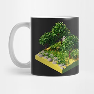 3D Garden Scene Mug